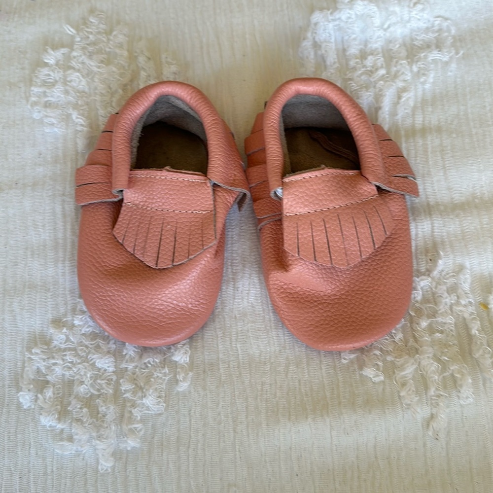 Mila & Rose Pink Moccasins Size 18-24M